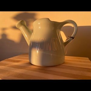 Rae Dunn blue “SHOWER” watering can